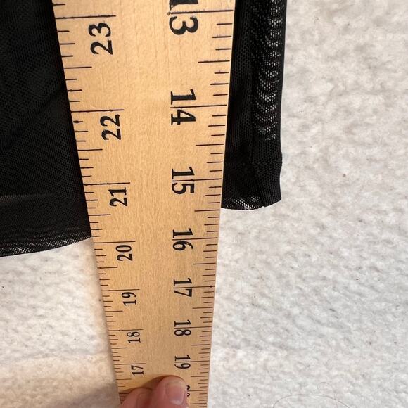 Lip Service Womens Small Gothic Mesh Sheer Top Steampunk Y2K Punk Grunge TAGS - Picture 7 of 7